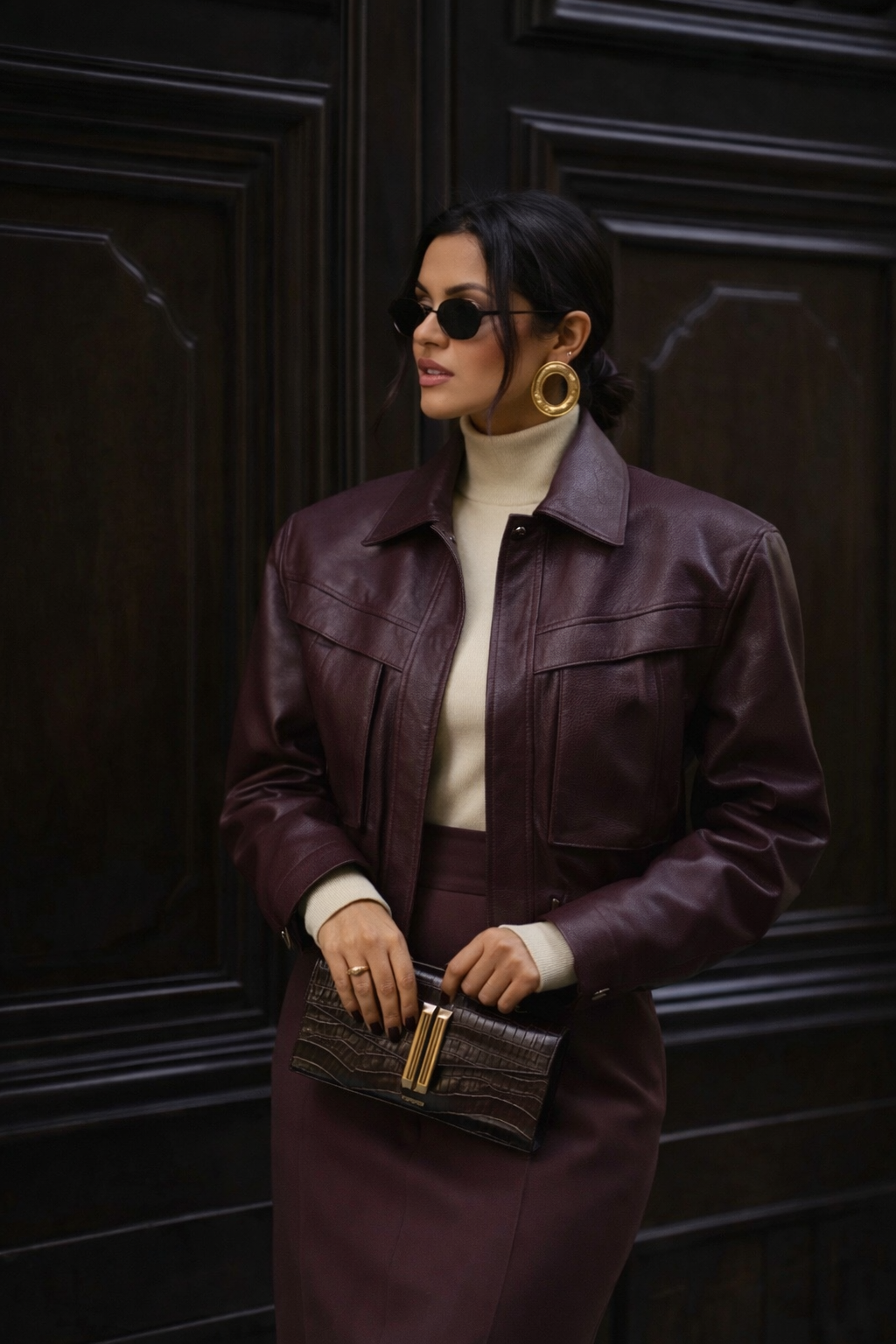 Veste à épaulettes